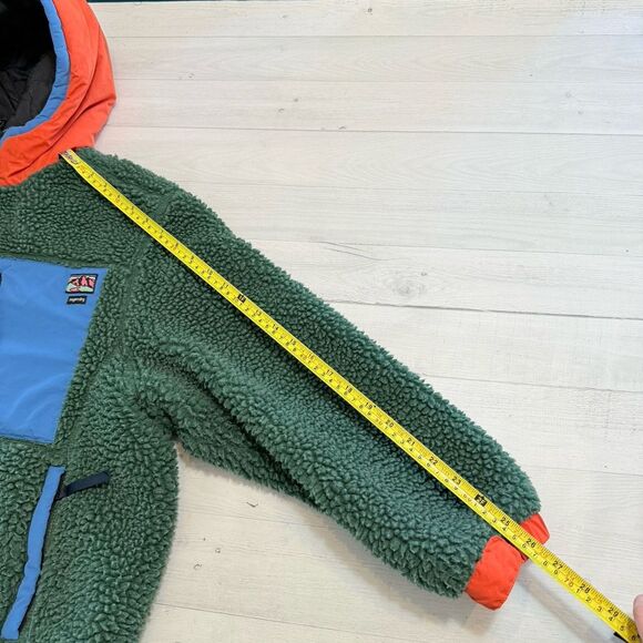 Superdry Hooded Teddy‎ Sherpa Jacket green women's 12 - Picture 10 of 12